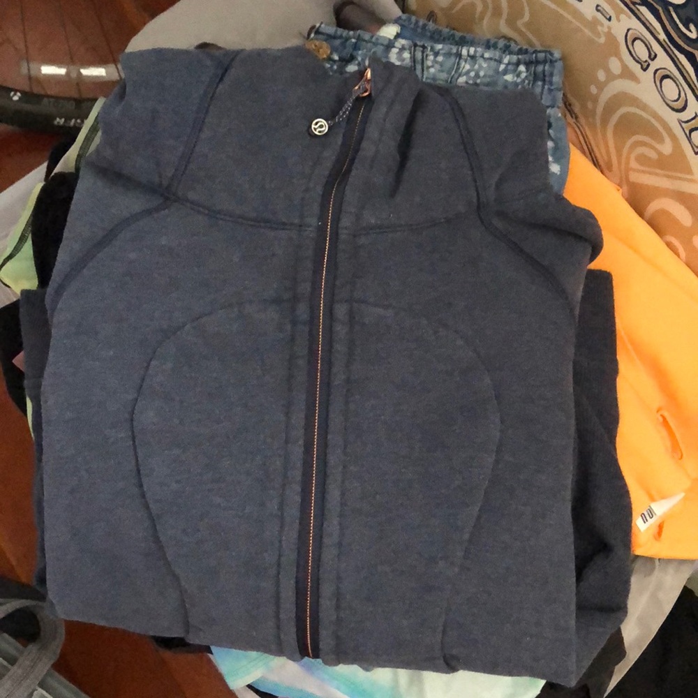🍋 Scuba hoodie rose gold zipper RARE